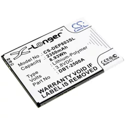   Utángyártott Doro mobil Li-Polymer akkumulátor 3.8V 2350mAh DBT-2500A - CameronSino