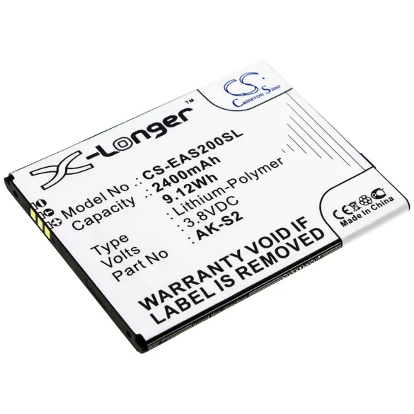 Utángyártott Emporia mobil Li-Polymer akkumulátor 3.8V 2400mAh AK-S2 - CameronSino