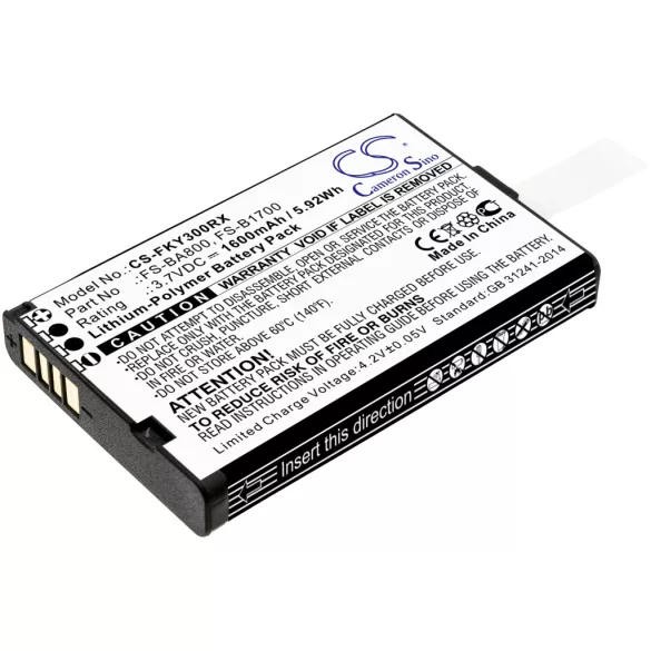 Utángyártott Flysky Távirányító akkumulátor 3.7V FS-BA800, FS-B1700 - CameronSino