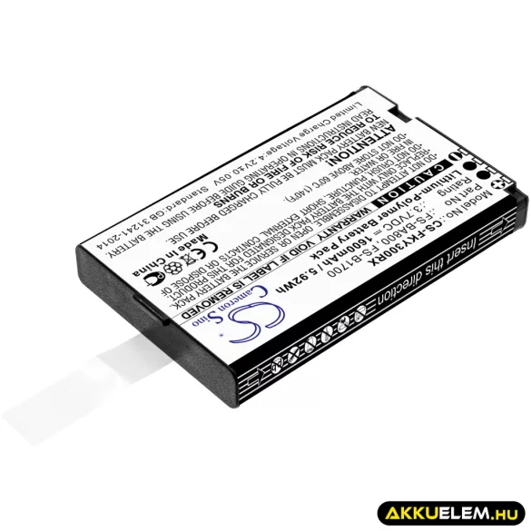 Utángyártott Flysky Távirányító akkumulátor 3.7V FS-BA800, FS-B1700 - CameronSino