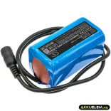 Utángyártott Square Zseblámpa Li-ion akkumulátor 7.4V 5200mAh MP NCM 2s2p - CameronSino
