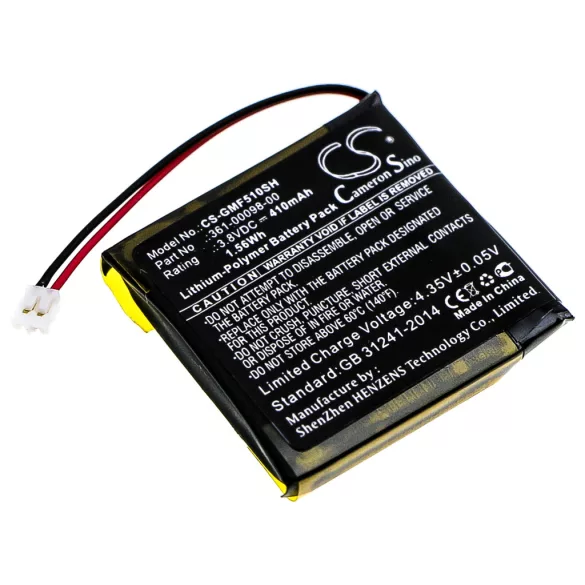 Utángyártott Garmin Okosóra Li-Polymer akkumulátor 3.8V 410mAh 361-00098-00 - CameronSino