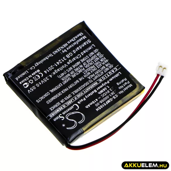 Utángyártott Garmin Okosóra Li-Polymer akkumulátor 3.8V 410mAh 361-00098-00 - CameronSino