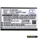 Utángyártott Saiet mobil Li-ion akkumulátor 3.7V 800mAh - CameronSino