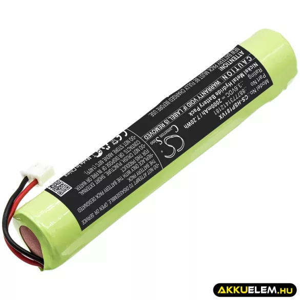 Utángyártott Brush porszívó Ni-MH akkumulátor 3.6V 2000mAh - CameronSino