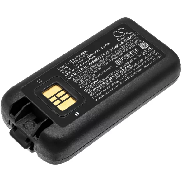 Utángyártott Honeywell Vonalkód szkenner Li-ion akkumulátor 3.7V 5200mAh 318-034-001, 318-034-003 - CameronSino