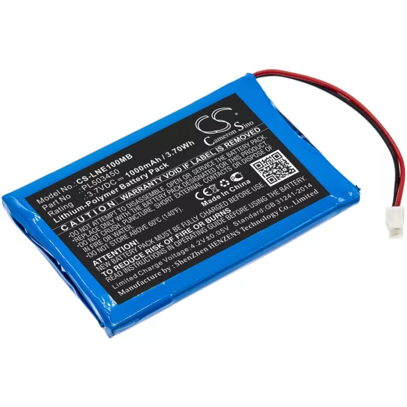 Utángyártott Luvion Babafigyelő Li-Polymer akkumulátor 3.7V 1000mAh PL503450 - CameronSino