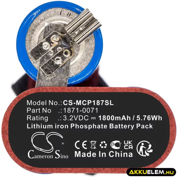 Utángyártott Wella Borotva LiFePO4 akkumulátor 3.2V 1800mAh WM1871-7960 - CameronSino