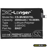 Utángyártott Poco mobil Li-Polymer akkumulátor 3.85V 4950mAh BN57 - CameronSino