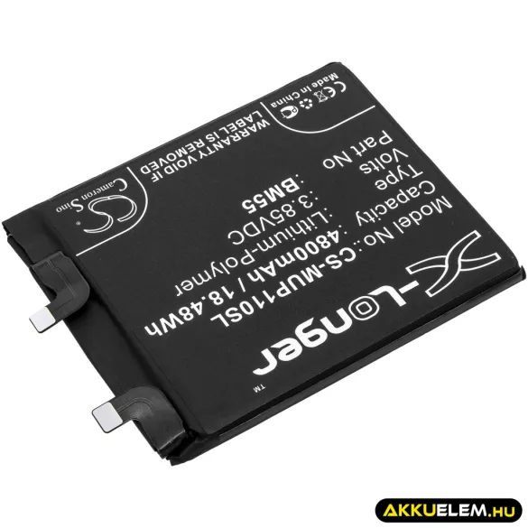 Utángyártott Xiaomi mobil Li-Polymer akkumulátor 3.85V 4800mAh BM55 - CameronSino