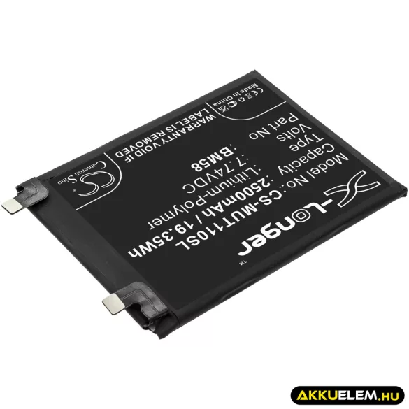 Utángyártott Xiaomi mobil Li-Polymer akkumulátor 7.74V 2500mAh BM58 - CameronSino