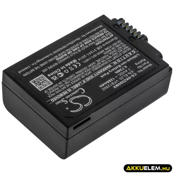 Utángyártott NiKon Kamera Li-ion akkumulátor 7.6V 1280mAh EN-EL25, VFB12502 - CameronSino