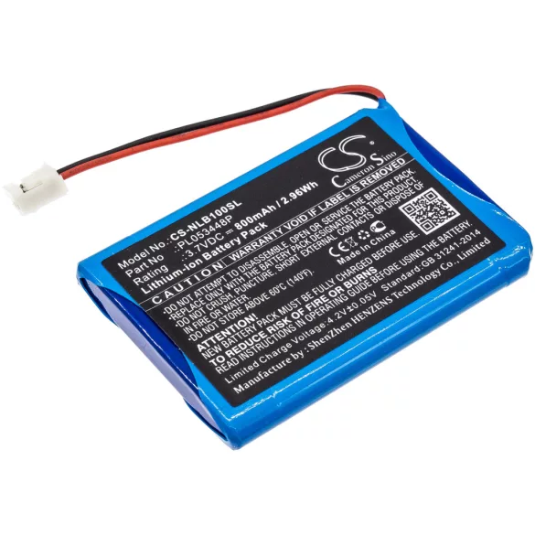 Utángyártott Nolan Vezeték nélküli fejhallgató Li-ion akkumulátor 3.7V 800mAh PL053448P, SPCOM00000080 - CameronSino