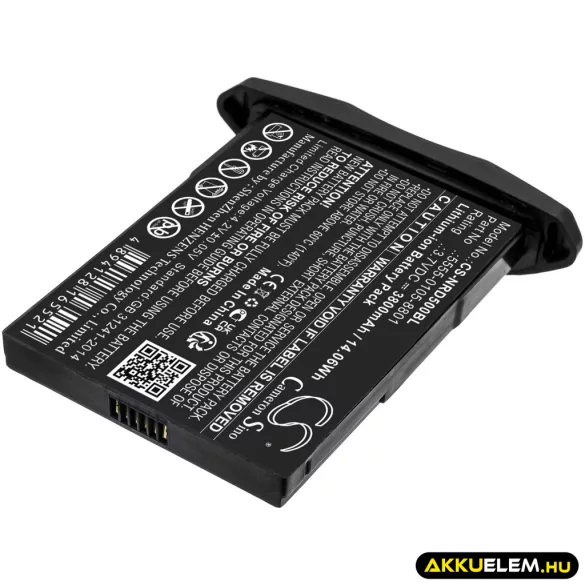 Utángyártott NCR Orderman Vonalkód szkenner Li-ion akkumulátor 3.7V 3800mAh 5555-0105-8801 - CameronSino