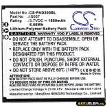 Utángyártott Pax Fizetési terminál Li-Polymer akkumulátor 3.7V 1800mAh IS057 - CameronSino