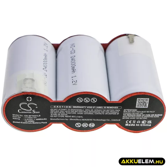 Utángyártott Van Lien Vészvilágítás Ni-CD akkumulátor 3.6V 4000mAh 11190013V - CameronSino