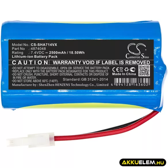 Utángyártott Severin Chill porszívó Li-ion akkumulátor 7.4V 2500mAh 4874048 - CameronSino