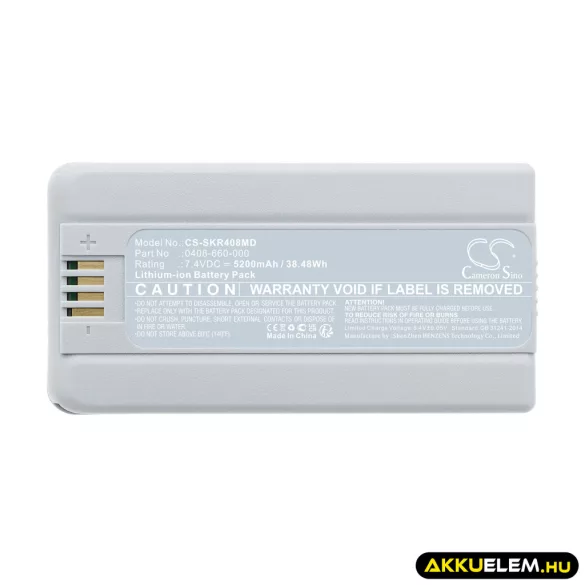 Utángyártott Stryker Orvosi Li-ion akkumulátor 7.4V 5200mAh 0408-660-000 - CameronSino