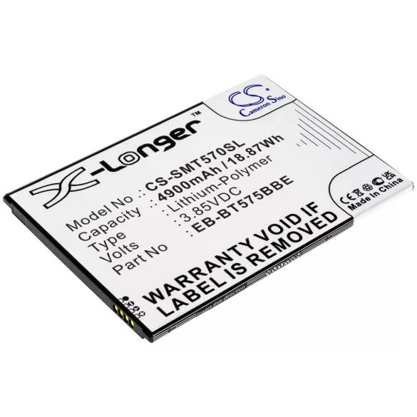 Utángyártott Samsung Tablet Li-Polymer akkumulátor 3.85V 4900mAh EB-BT575BBE, GH43-05039A X-Hosszabb - CameronSino