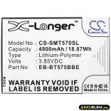 Utángyártott Samsung Tablet Li-Polymer akkumulátor 3.85V 4900mAh EB-BT575BBE, GH43-05039A X-Hosszabb - CameronSino