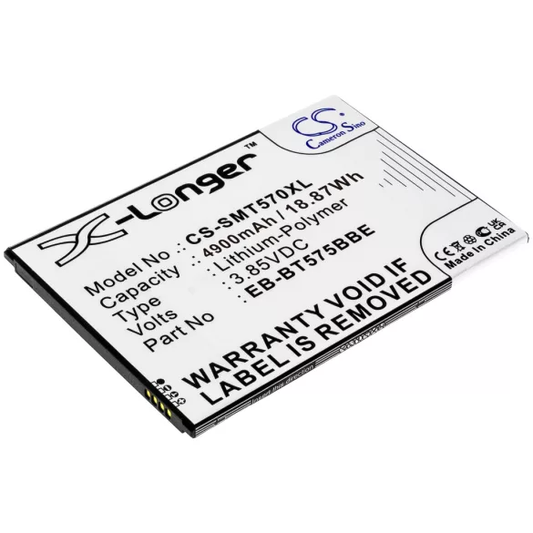 Utángyártott Samsung Tablet Li-Polymer akkumulátor 3.85V 4900mAh EB-BT575BBE, GH43-05039A - CameronSino
