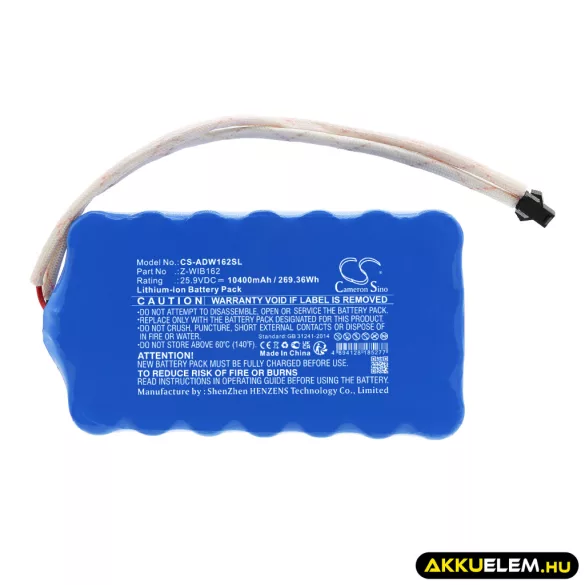 Utángyártott American DJ stúdió eszköz Li-ion akkumulátor 25.9V 10400mAh Z-WIB162 - CameronSino