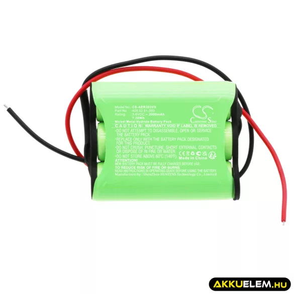 Utángyártott AEG porszívó Ni-MH akkumulátor 3.6V 2000mAh 405 52 51-393, 4055251393 - CameronSino