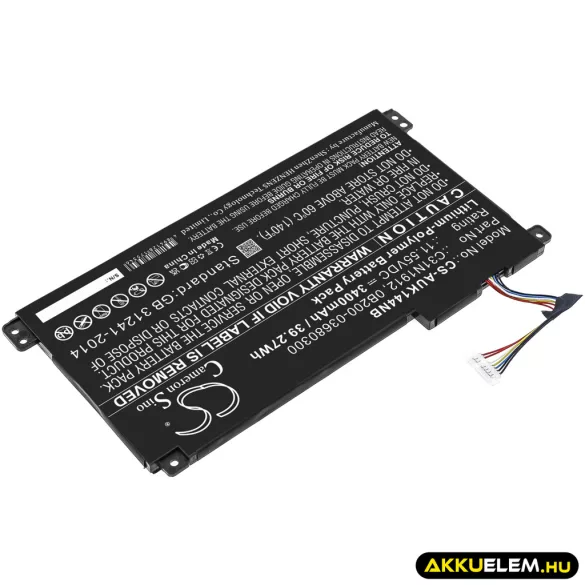 Utángyártott Asus laptop Li-Polymer akkumulátor 11.55V 3400mAh C31N1912, 0B200-03680300 - CameronSino
