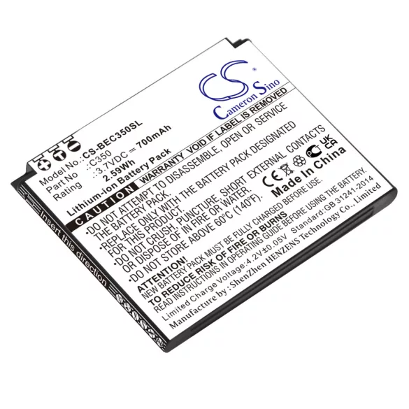 Utángyártott Bea-fon mobil Li-ion akkumulátor 3.7V 700mAh C350 - CameronSino
