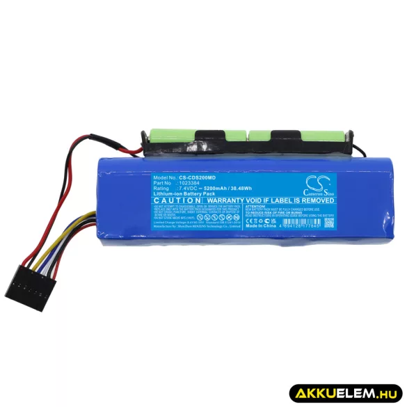 Utángyártott Circadiance Orvosi Li-ion akkumulátor 7.4V 5200mAh 1023384 - CameronSino