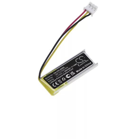 Utángyártott CalAmp GPS Li-Polymer akkumulátor 3.7V 200mAh 1BF112-E601435 - CameronSino