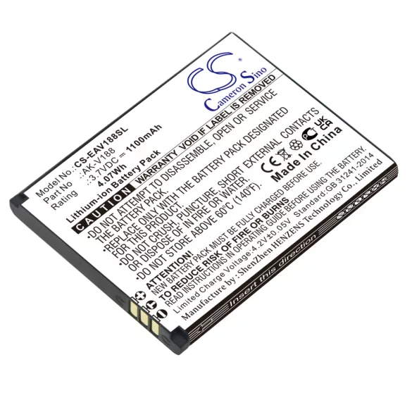 Utángyártott Emporia mobil Li-ion akkumulátor 3.7V 1100mAh AK-V188 - CameronSino