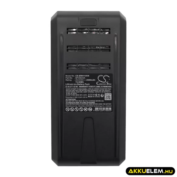 Utángyártott Eureka porszívó Li-ion akkumulátor 29.6V 2500mAh BP28825A - CameronSino