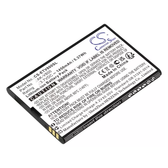 Utángyártott Emporia mobil Li-ion akkumulátor 3.7V 1450mAh AK-V800 - CameronSino