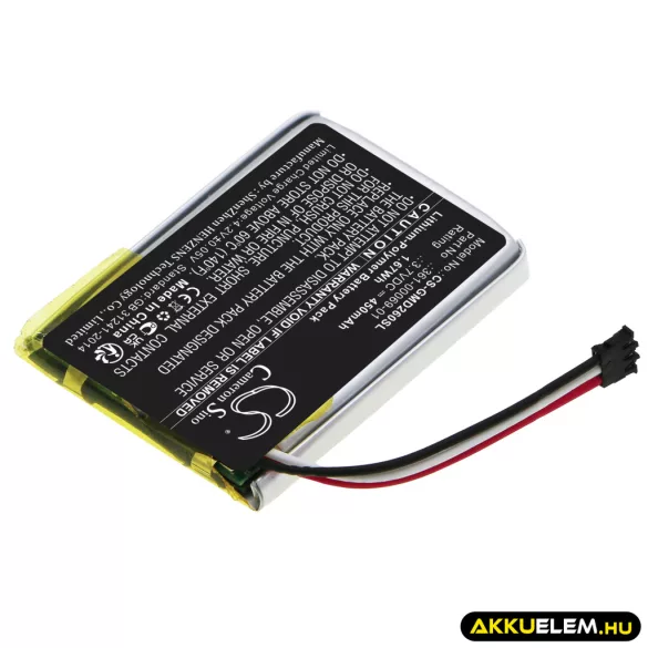 Utángyártott Garmin Kutyanyakörv Li-Polymer akkumulátor 3.7V 450mAh 361-00069-01, 010-11925-00 - CameronSino