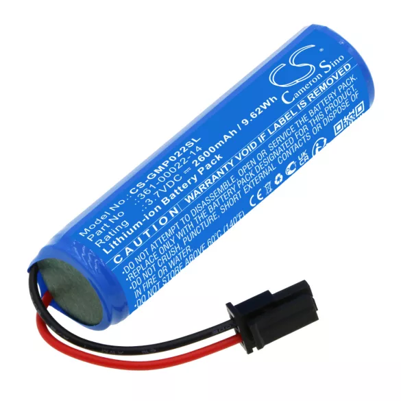 Utángyártott Garmin Kutyanyakörv Li-ion akkumulátor 3.7V 2600mAh 361-00022-14 - CameronSino