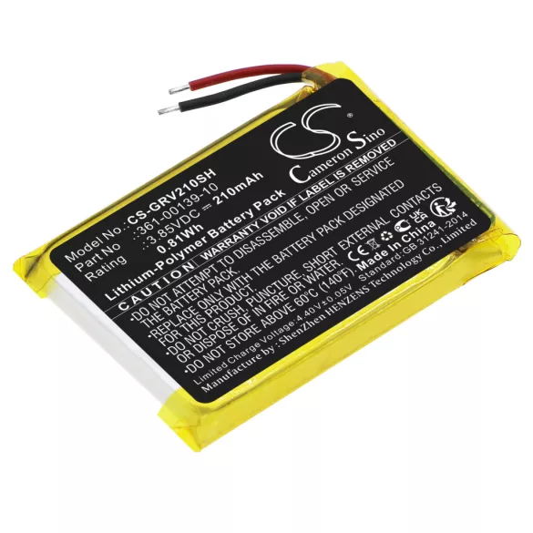 Utángyártott Garmin Okosóra Li-Polymer akkumulátor 3.85V 210mAh 361-00139-10, 361-00145-00 - CameronSino