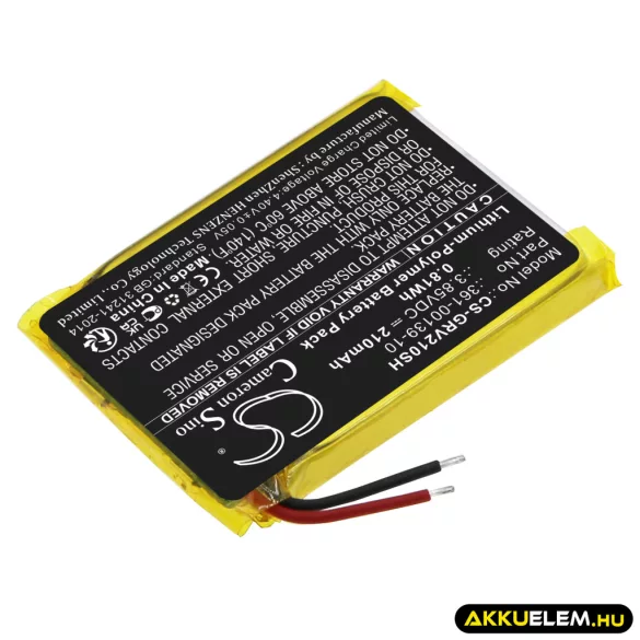 Utángyártott Garmin Okosóra Li-Polymer akkumulátor 3.85V 210mAh 361-00139-10, 361-00145-00 - CameronSino