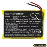 Utángyártott Garmin Okosóra Li-Polymer akkumulátor 3.85V 210mAh 361-00139-10, 361-00145-00 - CameronSino