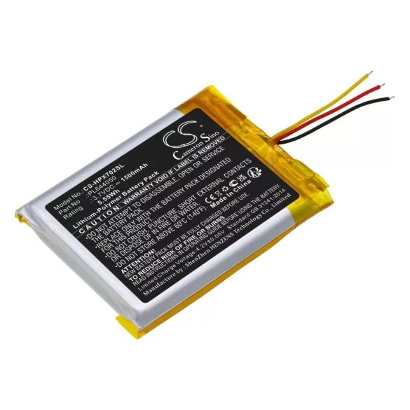 Utángyártott HyperX Vezeték nélküli fejhallgató Li-Polymer akkumulátor 3.7V 1500mAh PL644050 - CameronSino