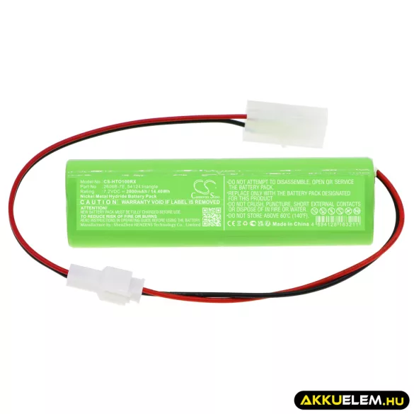 Utángyártott Hitec Távirányító akkumulátor 7.2V 2606B-7E, 54124 triangle - CameronSino