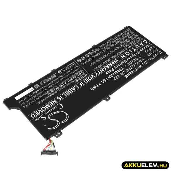 Utángyártott Huawei laptop Li-Polymer akkumulátor 7.64V 7300mAh HB4692Z9ECW-22A - CameronSino