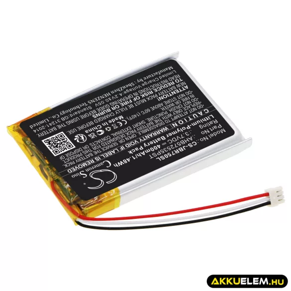 Utángyártott Jabra Vezeték nélküli fejhallgató Li-Polymer akkumulátor 3.7V 400mAh AHB572535PST - CameronSino
