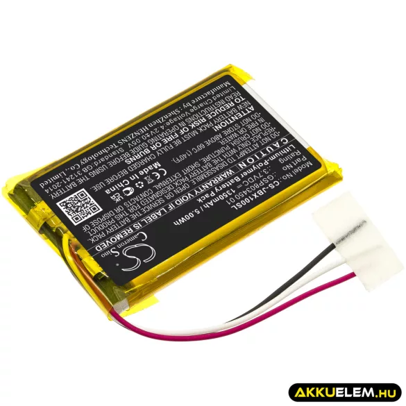 Utángyártott JBL Vezeték nélküli fejhallgató Li-Polymer akkumulátor 3.7V 1350mAh GSP803450 01 - CameronSino