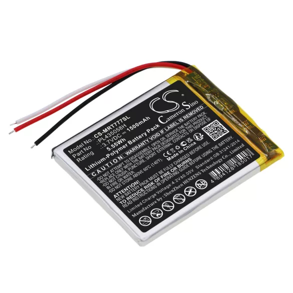 Utángyártott RoadMate GPS Li-Polymer akkumulátor 3.7V 1500mAh PL435058H - CameronSino