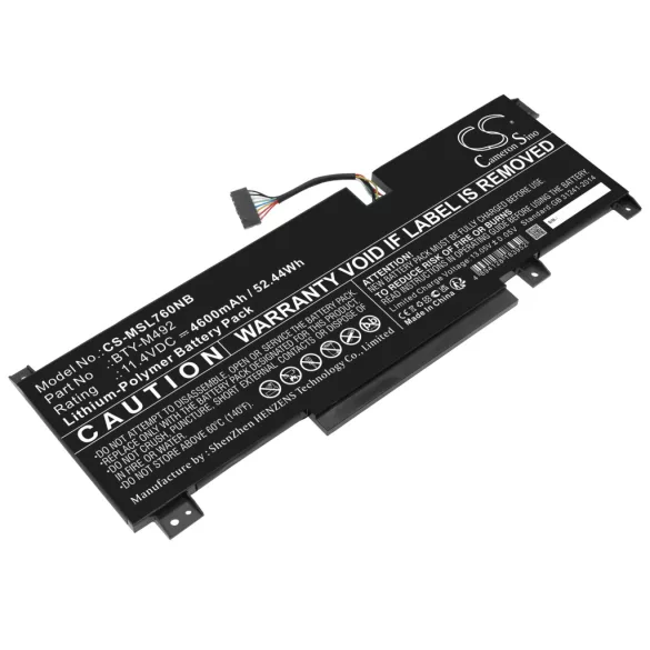 Utángyártott MSI laptop Li-Polymer akkumulátor 11.4V 4600mAh BTY-M492 - CameronSino