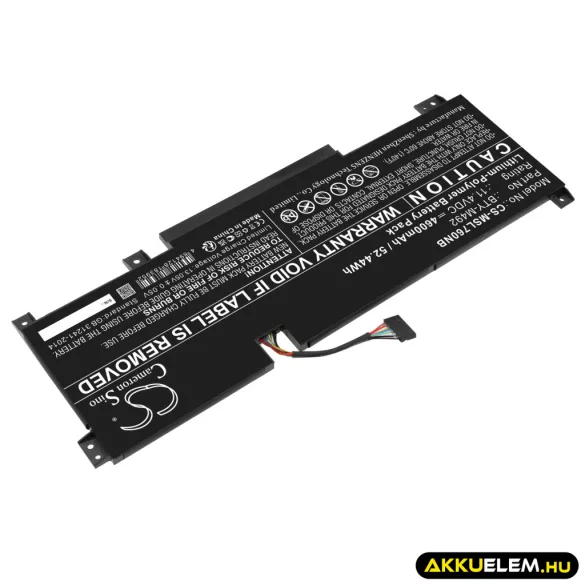 Utángyártott MSI laptop Li-Polymer akkumulátor 11.4V 4600mAh BTY-M492 - CameronSino