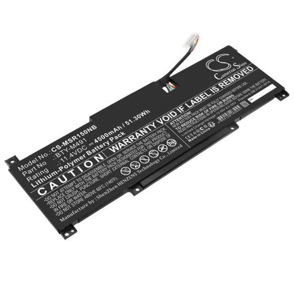 Utángyártott MSI laptop Li-Polymer akkumulátor 11.4V 4500mAh BTY-M491 - CameronSino