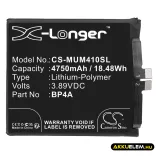 Utángyártott Xiaomi mobil Li-Polymer akkumulátor 3.89V 4750mAh BP4A - CameronSino