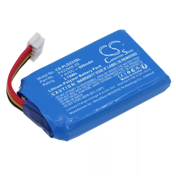 Utángyártott LG Fotónyomtató Li-Polymer akkumulátor 7.4V 500mAh P432948-2S - CameronSino